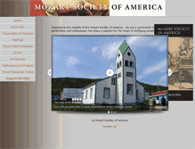 Tablet Screenshot of mozartsocietyofamerica.org